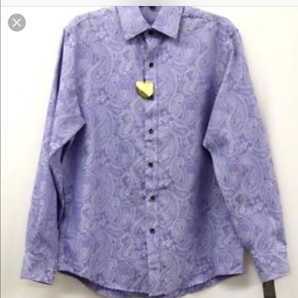 Mens purple long sleeve purple shirt